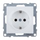 SUNO Силовая розетка 2К+З 16А 250В с защитными шторками. Винтовые зажимы. Цвет "Белый"  721124  Legrand