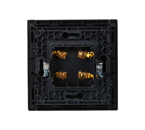 FORTE&PIANO Аудиорозетка 4-местная FP139 черный  FP-S40-K02  IEK
