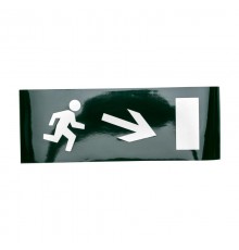Пиктограмма (наклейка) для аварийного светильника "Направление к эвакуационному выходу направо вниз"  74-0130-1  REXANT