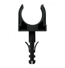 Крепеж-клипса с дюбелем черная д16 в малой упаковке (10шт/900шт уп/кор)  PR13.0303  Промрукав