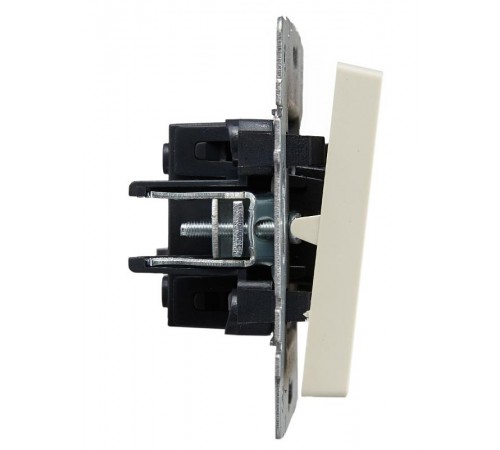 BRITE Выключатель 1-клавишный с индикацией 10А ВС10-1-1-БрКр бежевый  BR-V10-1-10-K10  IEK