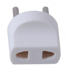 ADP6-04-20 Переходник сетевой Питер б/з, 250В, 6A, белый  32860  STEKKER