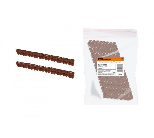 Маркер наборный - символ "1" коричневый 1,5 мм2 (150 шт.)   SQ0534-0002  TDM