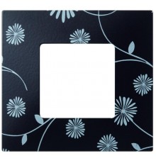 Simon 27 Накладка декоративная на рамку базовую, 1 пост, S27 Play, Extrem, чёрное и белое  2700617-802  Simon