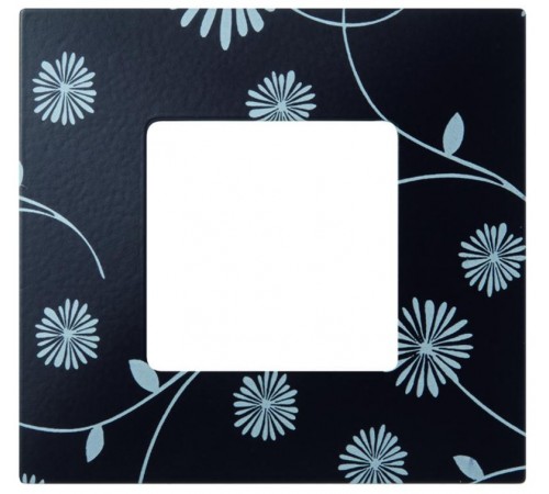 Simon 27 Накладка декоративная на рамку базовую, 1 пост, S27 Play, Extrem, чёрное и белое  2700617-802  Simon