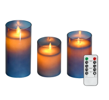 Комплект свечей декоративных  CL7-SET3-bu (3 свечи, пульт ДУ, син.)  .5060074  ФАZА