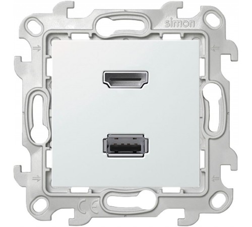 Simon 24 Белый Коннектор HDMI+USB 2.0  2411095-030  Simon