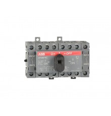Реверсивный рубильник OT25F4C до 25A 4х-полюсный для установки на DIN-рейку или монтажную плату (с резерв. ручкой)  1SCA104877R1001  ABB