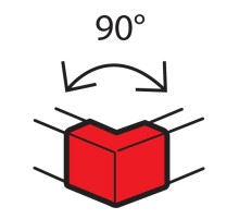 Внешний неизменяемый угол 90° - для кабель-каналов Metra 100x50  638012  Legrand