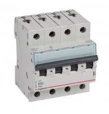 Выключатель автоматический четырехполюсный TX3 6000 50А B 10кА  403907  Legrand