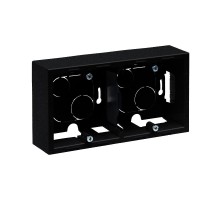 SUNO Коробка для накладного монтажа механизмов серии SUNO 2-постовая. Цвет "Антрацит"  721495  Legrand