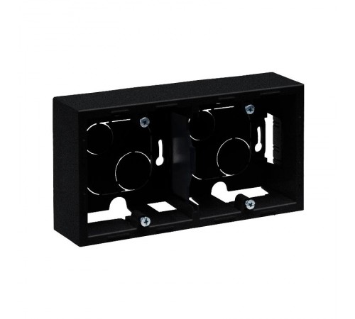 SUNO Коробка для накладного монтажа механизмов серии SUNO 2-постовая. Цвет "Антрацит"  721495  Legrand