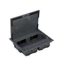 Simon CIMA 500 Люк на 4 модуля 500CIMA (8 модуля 45х45 мм), горизонт.подкл., глубина 69мм, посадка 250х327мм, серый  52050204-035  Simon