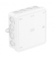 Коробка распределительная A14, 100x100x40 мм, белая (A 14 HF RW)  2000390  OBO Bettermann