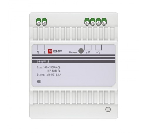Блок питания 12В DR-45W-12 EKF PROxima   dr-45w-12   EKF