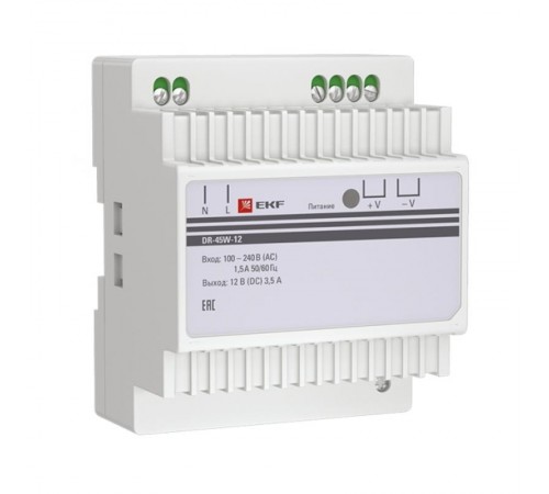 Блок питания 12В DR-45W-12 EKF PROxima   dr-45w-12   EKF