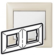 Valena Жемчужный Рамка 2-ая горизонт.  770482  Legrand