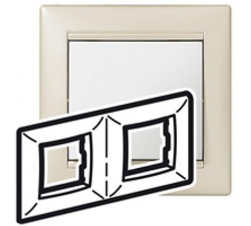 Valena Жемчужный Рамка 2-ая горизонт.  770482  Legrand