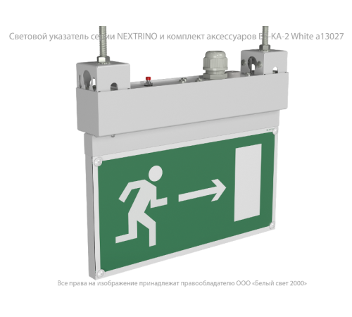 Световой указатель аварийного освещения BS-NEXTRINO-71-S1-INEXI3 White  a15516  Белый свет