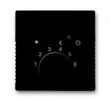 ABB Basic 55 Шато (чёрный) Накладка для терморегулятора (мех. 1094 U, 1097 U)  1710-0-3934   2CKA001710A3934  ABB