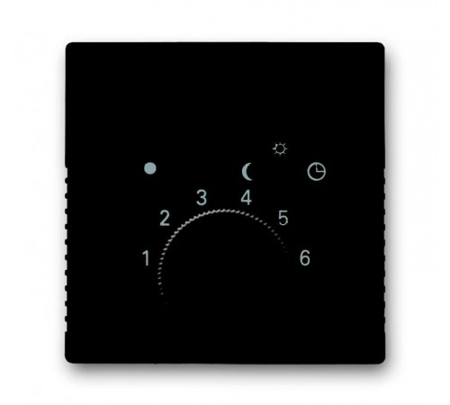 ABB Basic 55 Шато (чёрный) Накладка для терморегулятора (мех. 1094 U, 1097 U)  1710-0-3934   2CKA001710A3934  ABB