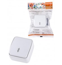 Переключатель на 2 направления 1-кл. открытой установки IP20 10А, белый "Дача" Народная  SQ1824-0003  TDM