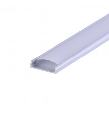 Комплект накладной алюминиевого профиля с рассеивателем, 24х6мм, 1м  146-403-1  REXANT
