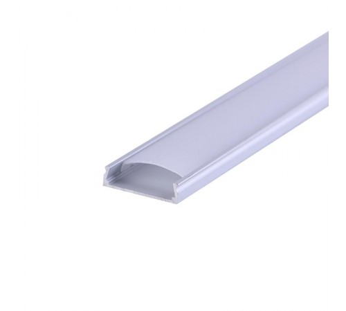Комплект накладной алюминиевого профиля с рассеивателем, 24х6мм, 2м,  146-403  REXANT