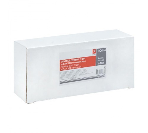 Терминал клеммный TC-2004 до 95 мм2 200A 4 клеммные пары EKF PROxima  tc-2004  EKF