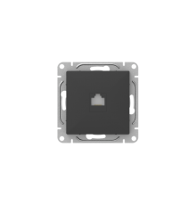 Механизм розетки RJ45 (cat5), чёрный Эпика EKF  UP1-SOB-RJ45-5  EKF