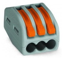 Клемма универсальная 3-проводная 0.08 - 2.5 (4)мм.кв.  222-413  WAGO