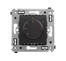 Механизм управления вентиляторами в стену, "Avanti", "Черный матовый"  4412173  DKC