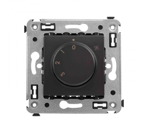 Механизм управления вентиляторами в стену, "Avanti", "Черный матовый"  4412173  DKC