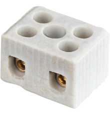 Клемма керамическая винтовая КВ 1,5 - 6 мм 2 пары контактов 24А до 350 °C КЗВ NTB-HCR-2-24/WH  61706  Navigator