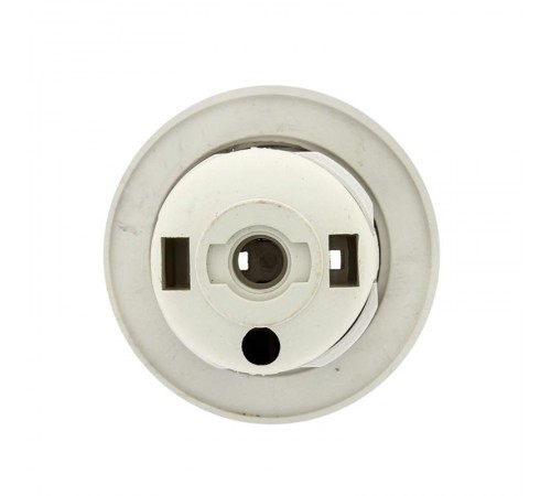 Патрон с кольцом термостойкий пластик Е27 белый PROxima  LHP-E27-r  EKF