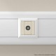 Розетка TV проходная модульная, "Avanti", "Ванильная дымка", 1 модуль  4405511  DKC