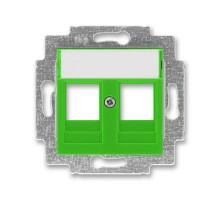 ABB Levit Зелёный Накладка с суппортом для информационных разъёмов  5014H-A01018 67  2CHH291018A4067  ABB