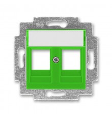 ABB Levit Зелёный Накладка с суппортом для информационных разъёмов  5014H-A01018 67  2CHH291018A4067  ABB