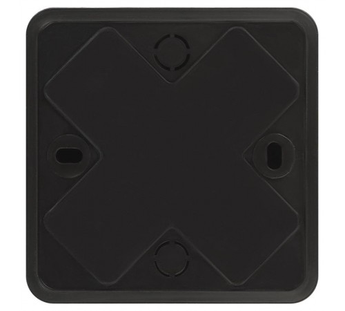 Распаячная коробка  BS-B-75-75-20 75х75х20мм без клеммы черная IP40 BS-B-75-75-20  Б0061803  ЭРА