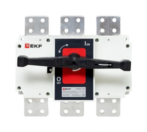 Рубильник-выключатель 1250A 3P c рукояткой управления для прямой установки PowerSwitch  psds-1250-3  EKF