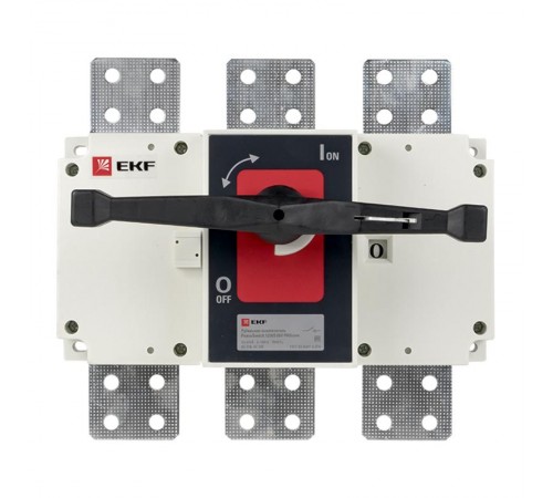 Рубильник-выключатель 1250A 3P c рукояткой управления для прямой установки PowerSwitch  psds-1250-3  EKF