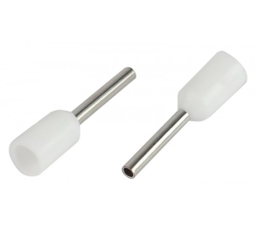 Наконечник-гильза ЭРА NO-225-59 НШвИ 0,5-8 с изолированным фланцем (упаковка 500 шт.)   Б0063416  ЭРА