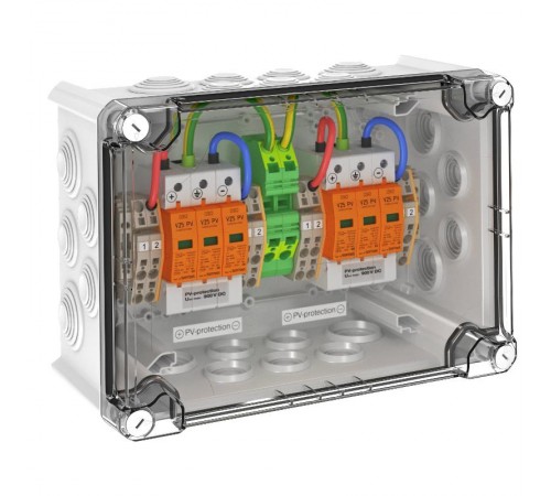 Комплект УЗИП в защитном корпусе (Класс I+II), 900 В (VG-BCPV900K 22)  5088566  OBO Bettermann