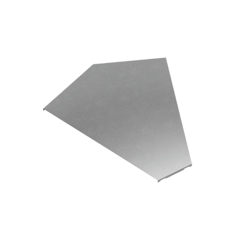 Крышка горизонт. угла 45 гр. 500 мм "ПЛЮС" HD  KGLplus45-500 HD   КМ-профиль