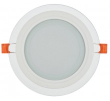 Светильник светодиодный встраиваемый ДВО 1621 со стекл. круг 12Вт 4000К IP20  серия LIGHTING   LDVO0-1621-12-4000-K01  IEK