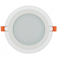 Светильник светодиодный встраиваемый ДВО 1621 со стекл. круг 12Вт 4000К IP20  серия LIGHTING   LDVO0-1621-12-4000-K01  IEK