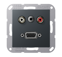 2x Cinch Audio (RCA) / Stereo Jack (TRS 3.5 mm) / VGA MAA1072ANM Jung