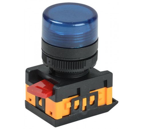 Лампа AL-22TE сигнальная d22мм синий неон/240В цилиндр   BLS30-ALTE-K07  GENERICA