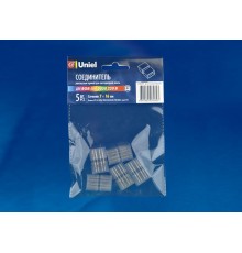 Коннекторы для светодиодной ленты 220В 5050RGB, 4 контакта UTC-K-14/B67-RGB CLEAR 005 POLYBAG прозрачный 5 шт/упак  10826  Uniel