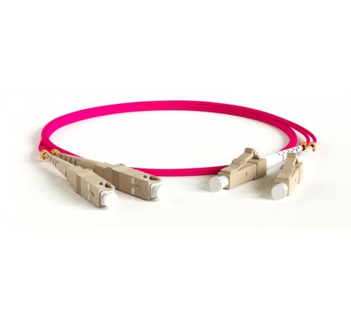 Патч-корд FC-D2-504-LC/PR-SC/PR-H-30M-LSZH-MG волоконно-оптический (шнур) MM 50/125(OM4), LC-SC, duplex, 10G, LSZH, 30 м  247754  Hyperline